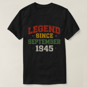 Legend Seit September 1945 Retro Vintag Design T-Shirt