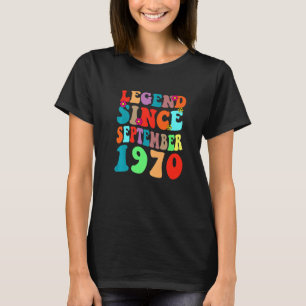 Legend Seit September 1970 Vintager Geburtstag Ret T-Shirt