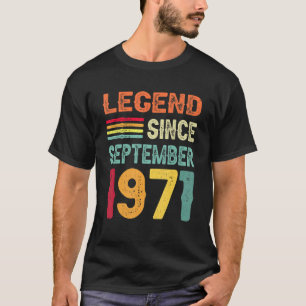 Legend Seit September 1971 51. Geburtstag 51 Jahre T-Shirt