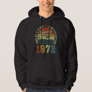 Legend Seit September 1972 50 Jahre alt 50. Geburt Hoodie