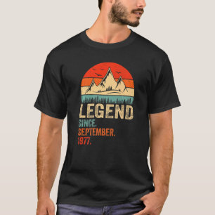 Legend Seit September 1977 Retro 45 Jahre alt 45 t T-Shirt