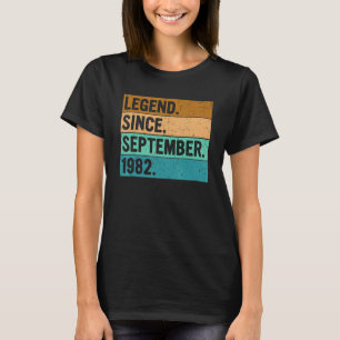 Legend Seit September 1982 40 Jahre alt 40. Bir T-Shirt