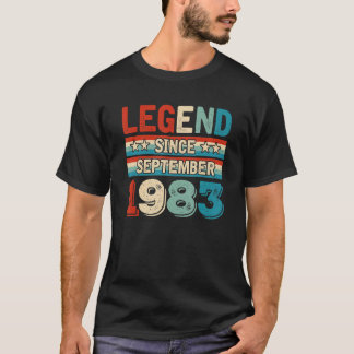 Legend Seit September 1983 Retro 39 Jahre alt 39. T-Shirt