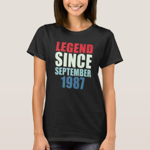 Legend Seit September 1987 35. Geburtstag T-Shirt