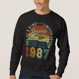 Legend Seit September 1987 35 Jahre alt 35. Geburt Sweatshirt