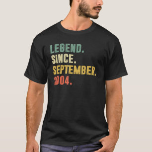 Legend Seit September 2004 18. Geburtstag 18 Jahr T-Shirt
