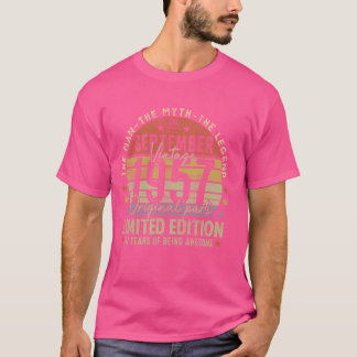Legend September 1957 Vintag 67. Geburtstag Made i T-Shirt