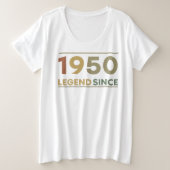 Legend Since 1950 Große Größe T-Shirt (Design vorne)