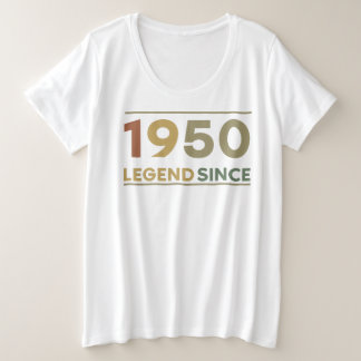 Legend Since 1950 Große Größe T-Shirt