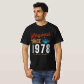 Legend Since 1978 Birthday Retro Vintage T-Shirt (Vorne ganz)