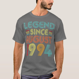 Legend Since August 1994 Vintage 28 Years Old 28th T-Shirt