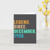 Legend Since December 1955 Birth Of Birthday 1955  Karte (Gelbe Blume)