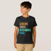 Legend Since December 1960 Birth Of Birthday 1960 T-Shirt (Vorne ganz)