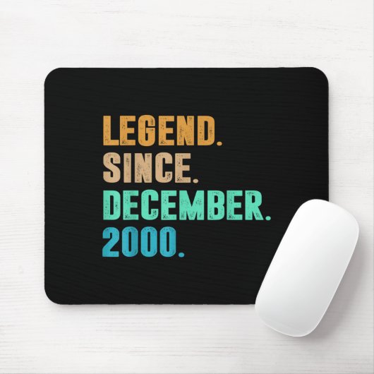 Legend Since December 2000 Birth Of Birthday 2000  Mousepad (Mit Mouse)