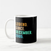 Legend Since December 2005 Birth Of Birthday 2005 Kaffeetasse (Links)
