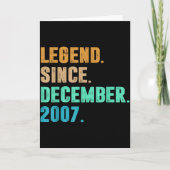 Legend Since December 2007 Birth Of Birthday 2007 Karte (Vorderseite)