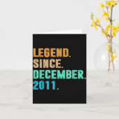 Legend Since December 2011 Birth Of Birthday 2011 Karte (Gelbe Blume)
