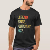 Legend Since February 1972 T-Shirt (Vorderseite)