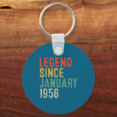 Legend Since January 1956 70th Birthday 70 Year Ol Schlüsselanhänger (Vorderseite)