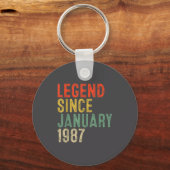 Legend Since January 1987 &#; th Birthday &#; Yea Schlüsselanhänger (Vorderseite)