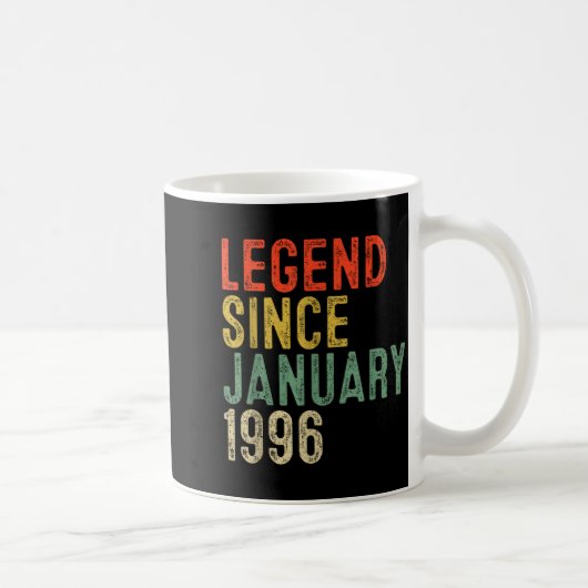 Legend Since January 1996 30th Birthday 30 Year Ol Kaffeetasse (Rechts)