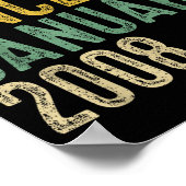 Legend Since January 2008 18th Birthday 18 Year Ol Poster (Ecke)