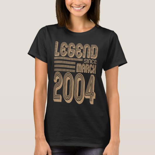 Legend since March 2004 18th anniversary T-Shirt (Vorderseite)