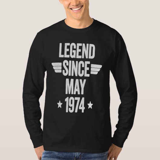 Legend Since May 1974 1 T-Shirt (Vorderseite)