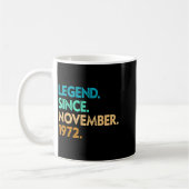 Legend Since November 1972 Apparel Kaffeetasse (Links)