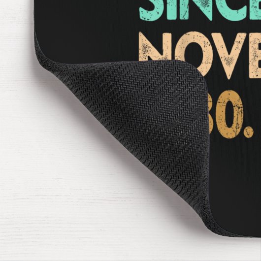 Legend Since November 1980 Apparel Mousepad (Ecke)