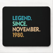 Legend Since November 1980 Apparel Mousepad (Vorne)
