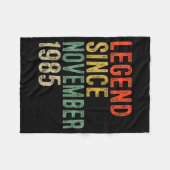 Legend Since November 1985 40th Birthday 40 Year O Fleecedecke (Vorderseite (Horizontal))