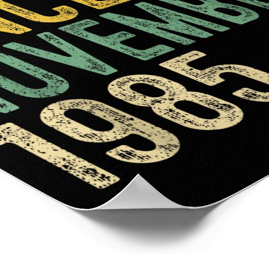 Legend Since November 1985 40th Birthday 40 Year O Poster (Ecke)