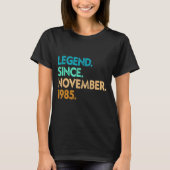 Legend Since November 1985 Apparel T-Shirt (Vorderseite)