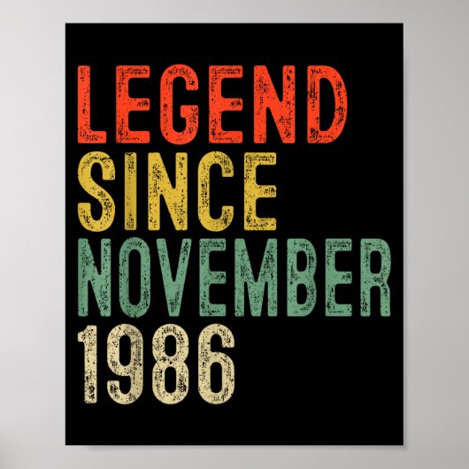 Legend Since November 1986 &# th Birthday &#  Ye Poster (Vorne)