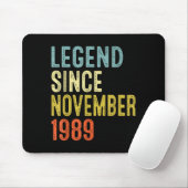 Legend Since November 1989 36th Birthday 36 Year O Mousepad (Mit Mouse)