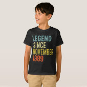 Legend Since November 1989 36th Birthday 36 Year O T-Shirt (Vorne ganz)
