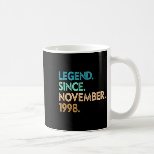 Legend Since November 1998 Apparel Kaffeetasse (Rechts)