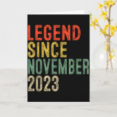 Legend Since November 2023 2nd Birthday 2 Year Old Karte (Gelbe Blume)