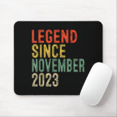 Legend Since November 2023 2nd Birthday 2 Year Old Mousepad (Mit Mouse)