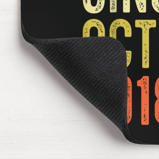 Legend Since October 2018 7th Birthday 7 Year Old Mousepad (Ecke)