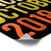 Legend Since October 2018 7th Birthday 7 Year Old  Poster (Ecke)