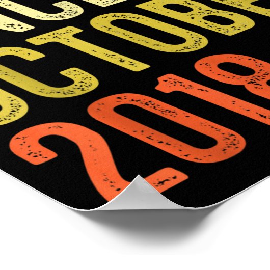 Legend Since October 2018 7th Birthday 7 Year Old Poster (Ecke)