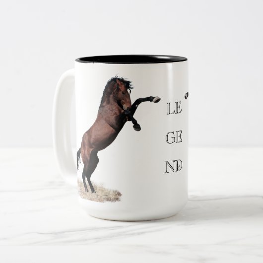 LEGEND Spirited Mustang Tasse  (Vorderseite Links)