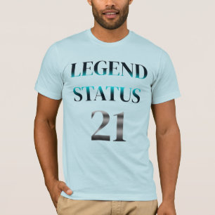 Legend Status 21 Geburtstagsjahr Stil Design Gesch T-Shirt