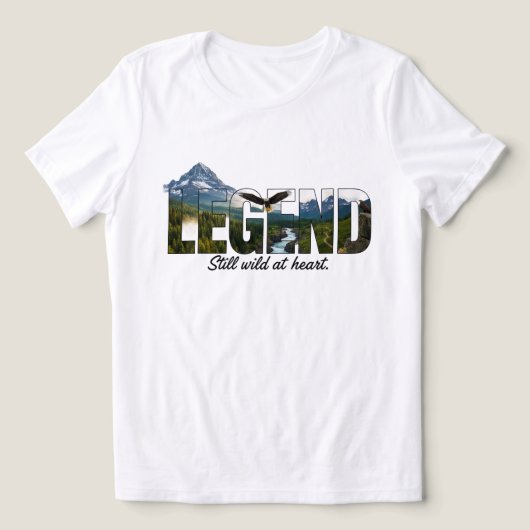 Legend Still Wild at Heart Outdoor Graphic Tri-Blend Shirt (Design Vorderseite)