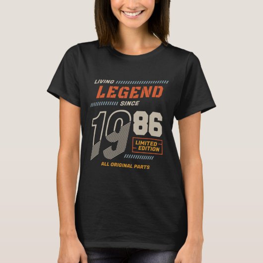 Legend Vintag seit 1986 Limited Edition T-Shirt (Vorderseite)