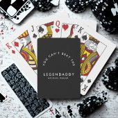 Legendaddy for Legendary Dads fun minimalist  Spielkarten