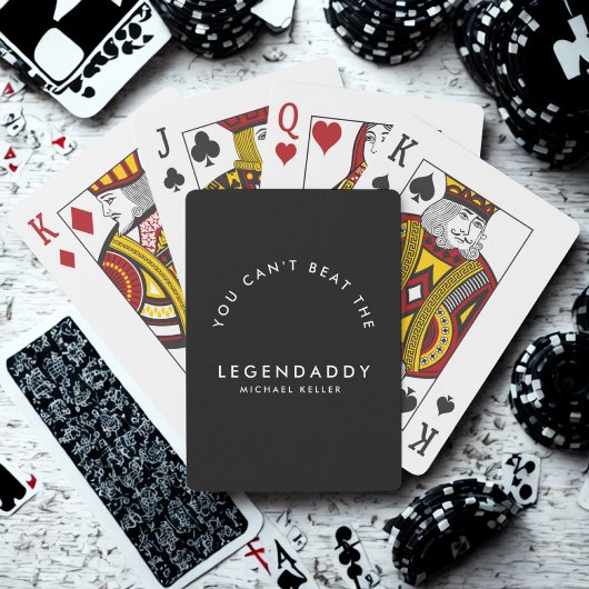 Legendaddy for Legendary Dads fun minimalist Spielkarten