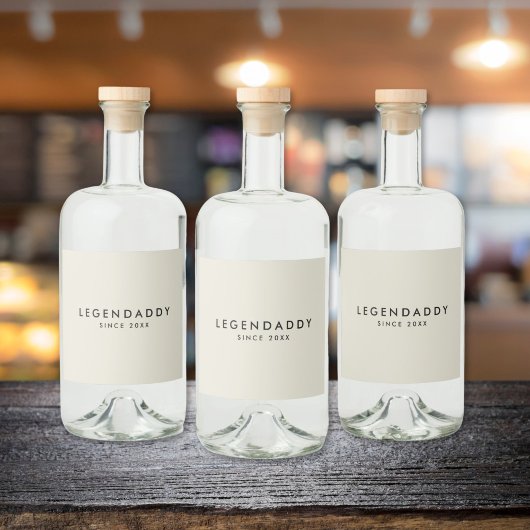Legendaddy für legendäre Vater Alkoholflaschenetikett